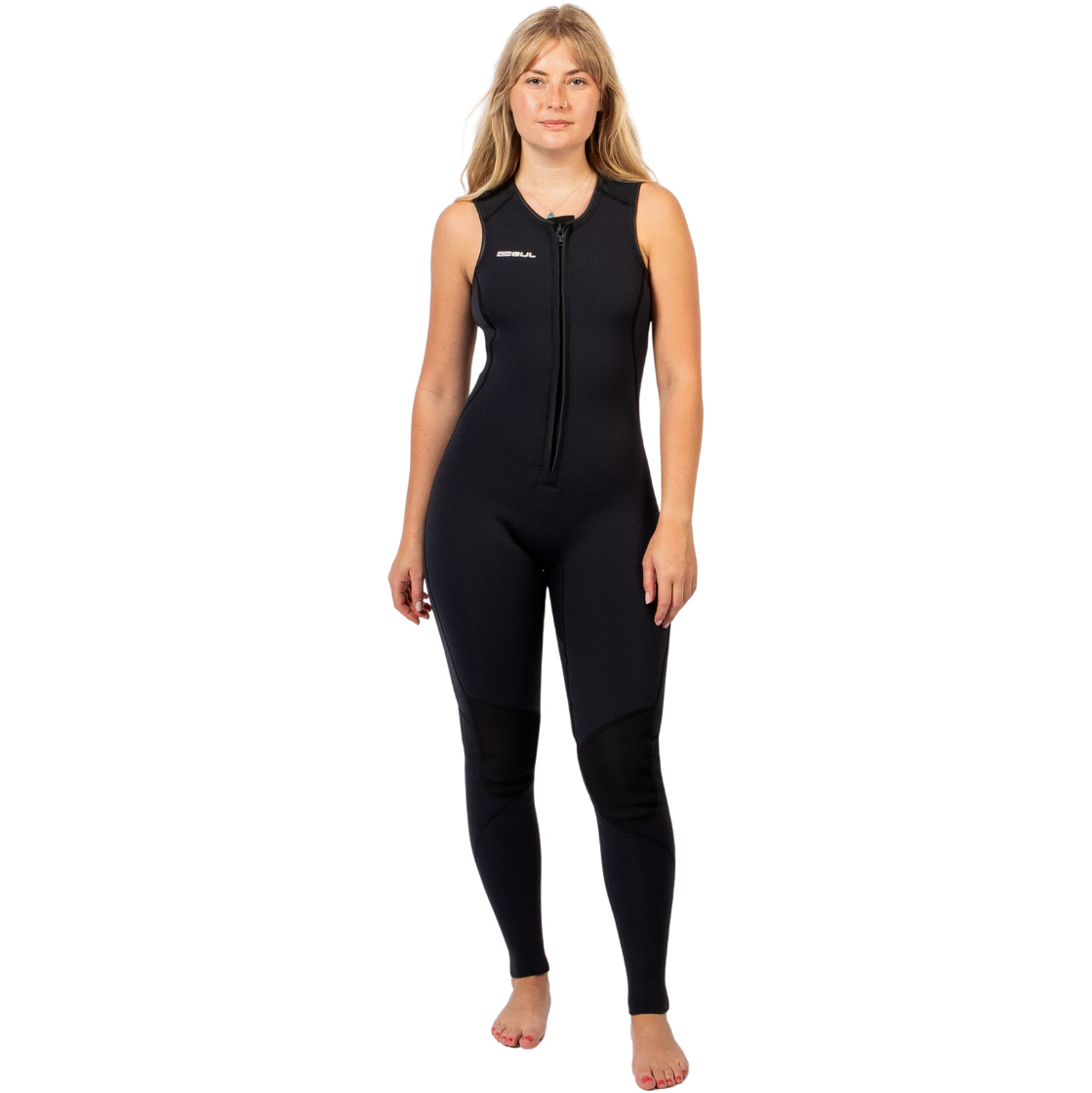 2025 Gul Womens Response Natur 3mm Long Jane Wetsuit RE4314-BKBK - Black